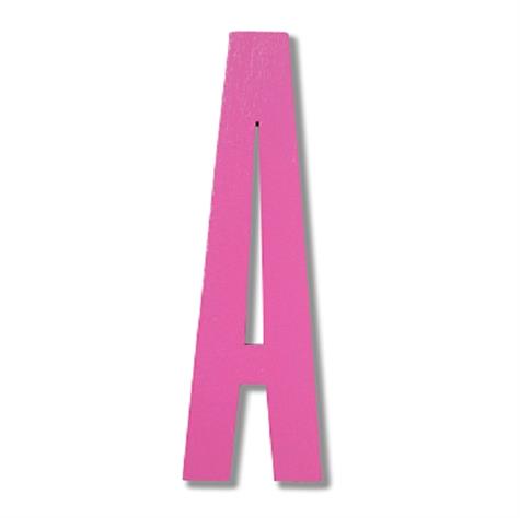 Træbogstav pink W