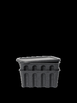 Opbevaringskasser small charcoal - Papir Pulp fra Ferm Living
