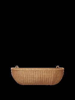 Vægopbevaringskurv i flet 75x25 fra Ferm Living