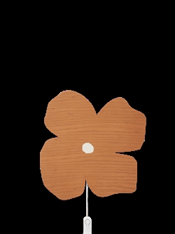 Blomster væglampe - Poesie i brun Ferm Living