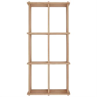 Vægreol - Grid Shelf small i eg 82x37 cm fra OYOY